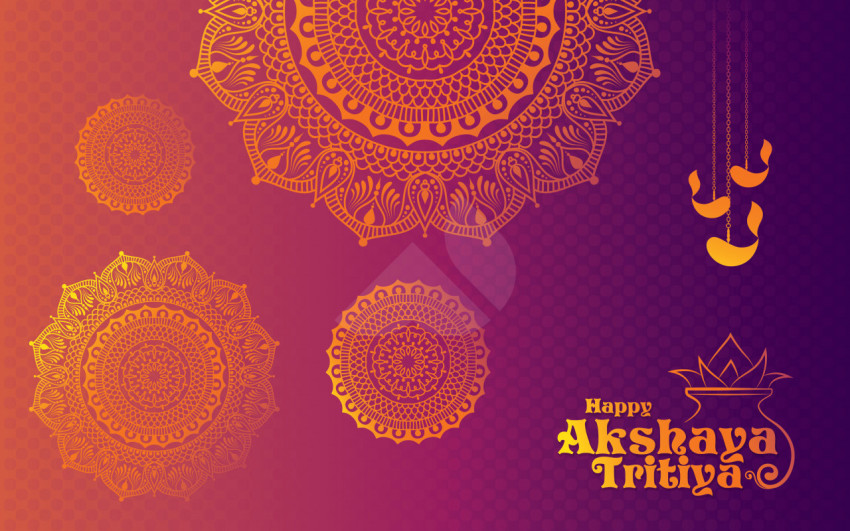 Happy Akshaya Tritiya Background Template
