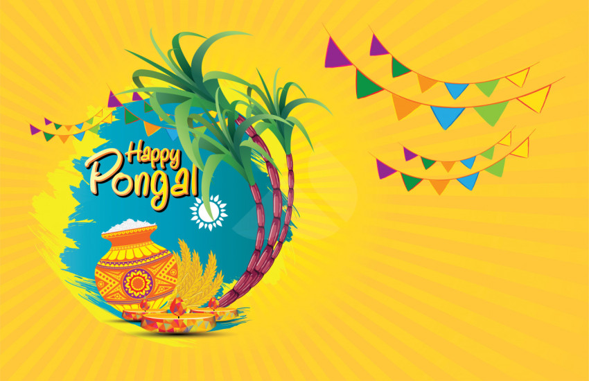 Happy Pongal Background Template