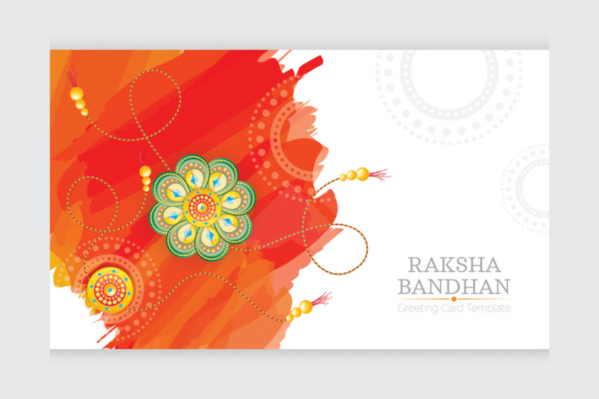 Raksha Bandhan Greeting Card Template