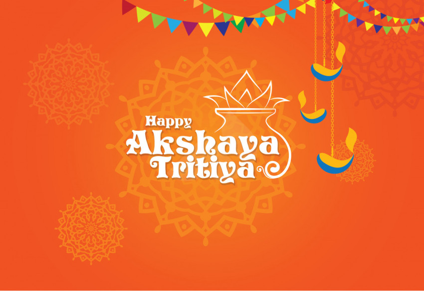 Happy Akshaya Tritiya Background Template