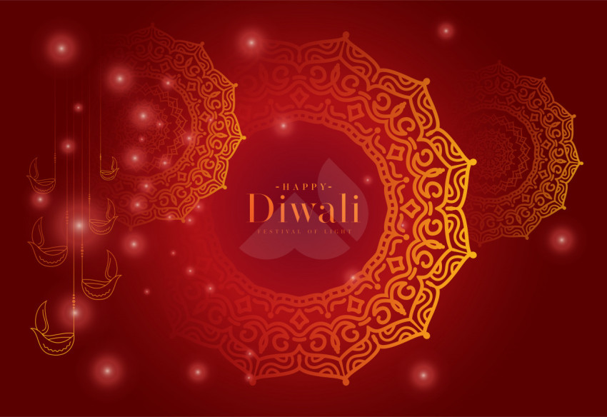 Happy Diwali Festival Greeting Background