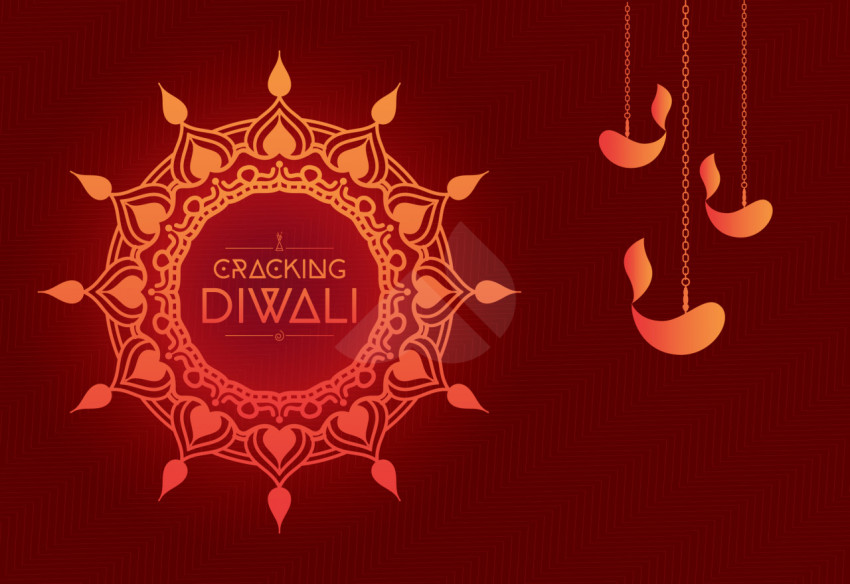 Cracking Diwali Festivali Greeting Design Template - Free