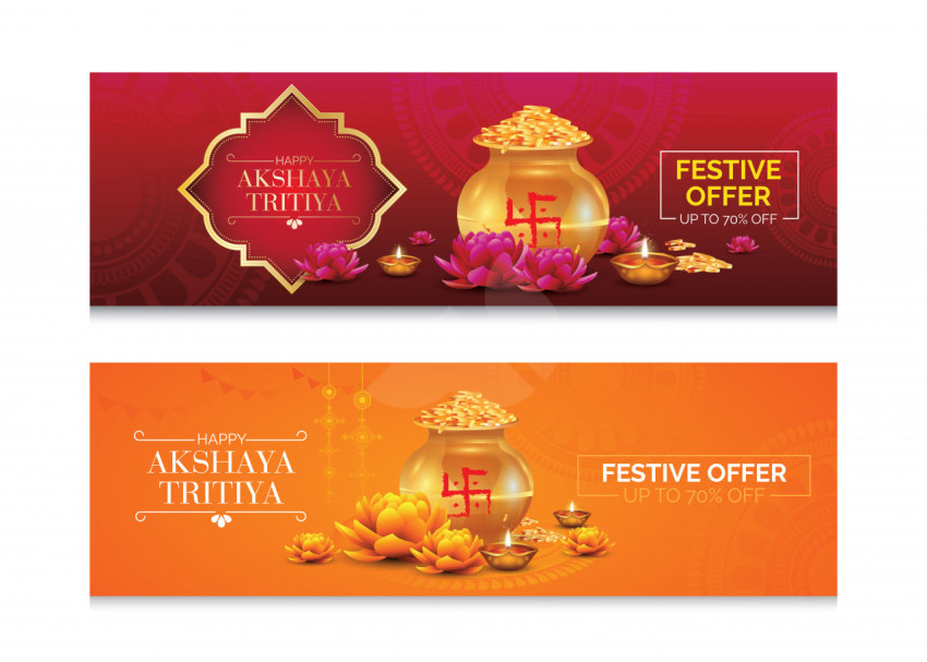 Akshaya Tritiya Offer Banner Design Template