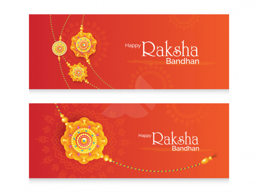 Happy Raksha Bandhan Wishes Banner
