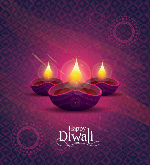 Happy Diwali Wishes Greeting Template