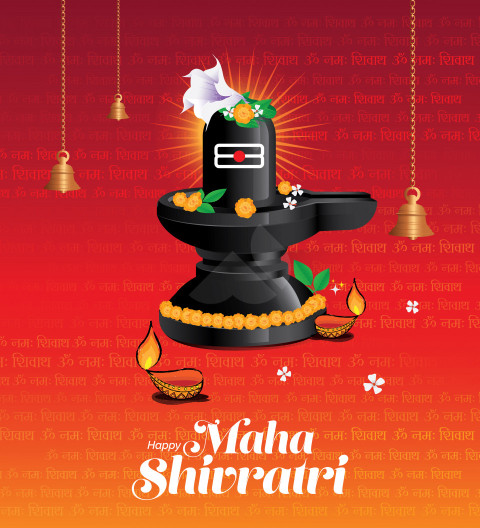 Happy Maha Shivratri Greeting Template