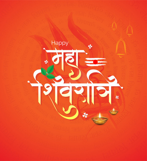 Happy Maha Shivratri Hindi Greeting Template