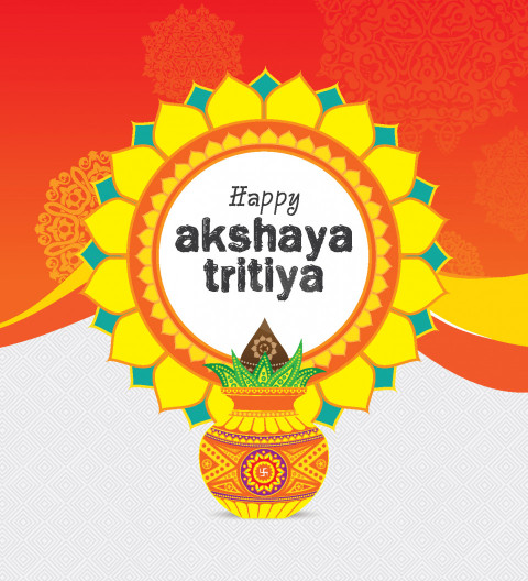Happy Akshaya Tritiya Wishes Background - Free