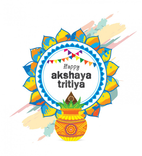 Happy Akshaya Tritiya Background Template - Free