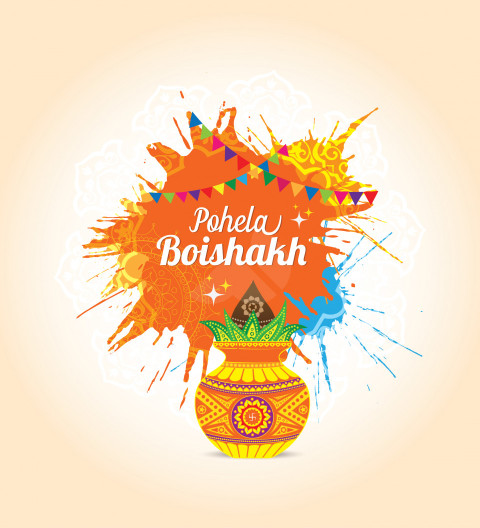 Pohila Boishakh Wishes Background - Free