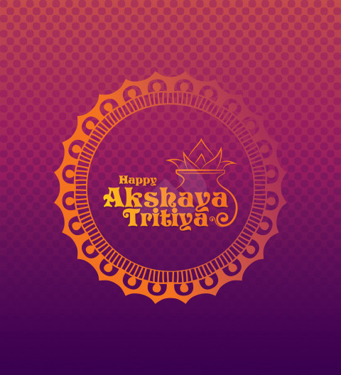 Happy Akshaya Tritiya Greeting Background Template
