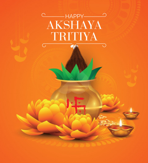 Happy Akshaya Tritiya Background Image