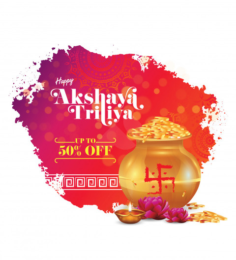 Akshaya Tritiya Sale Background Design Template