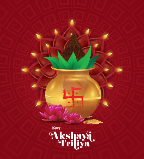 Happy Akshaya Tritiya Background Design
