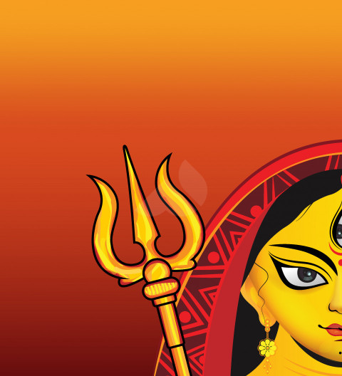 Happy Durga Puja Wishes Background