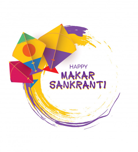 Happy Makar Sankranti Wishes Background Template