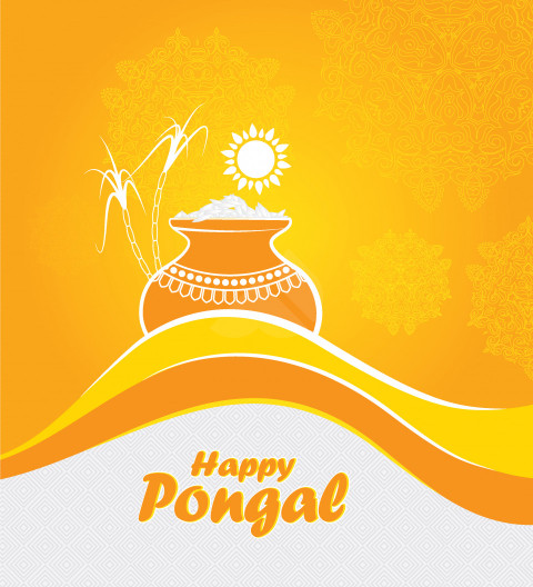 Happy Pongal Wishes Background - Free