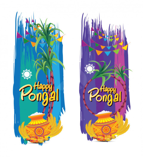 Happy Pongal Banner Design Template