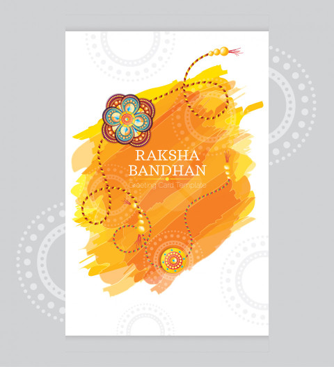 Raksha Bandhan Greeting Card Design