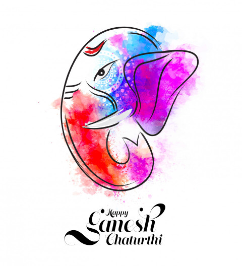 Happy Ganesh Chathurti Greeting Template - Free