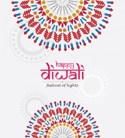 Happy Diwali Festival Greeting Background - Free