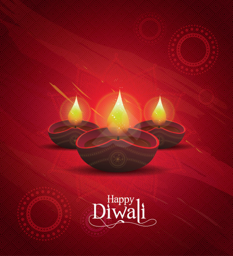 Happy Diwali Festival Greeting Background