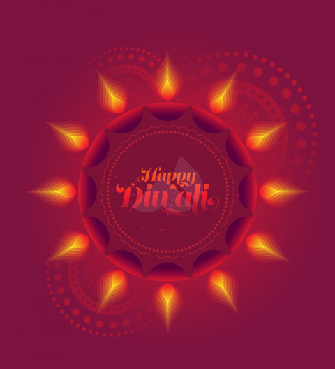 Happy Diwali Background Template - Free