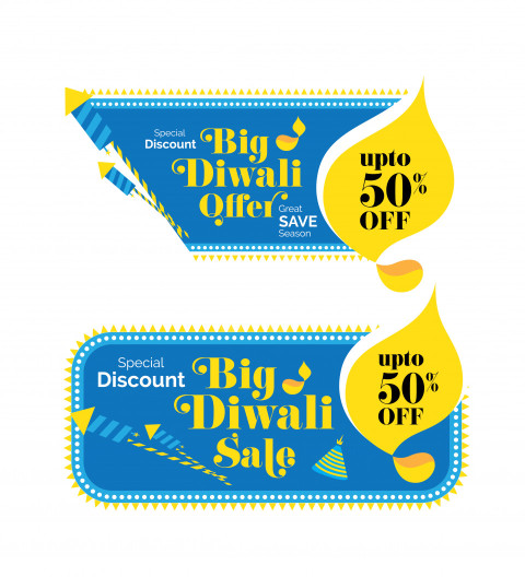 Diwali Big Sale Banner Design Template Set