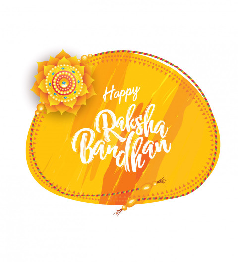 Happy Raksha Bandhan Wishes Sticker Design