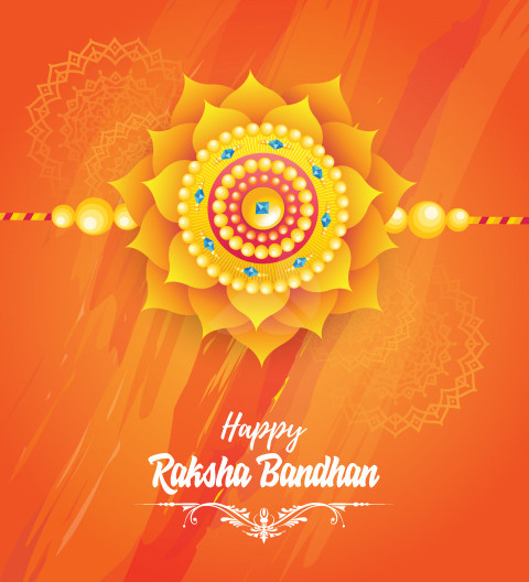 Happy Raksha Bandhan Wishes Background Template