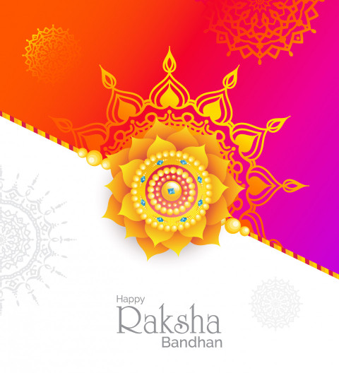 Creative Raksha Bandhan Greeting Background
