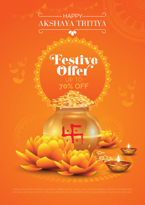 Akshaya Tritiya Offer Poster Design Template