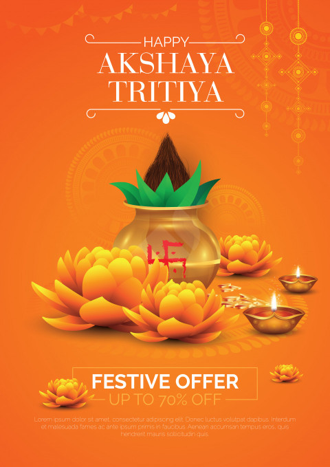 Akshaya Tritiya Offer Poster Design Template