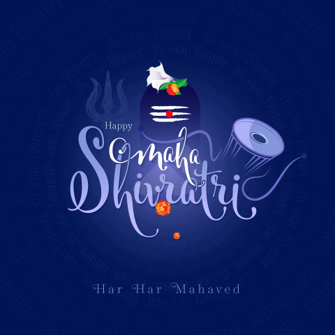 Maha Shivratri Greeting Background