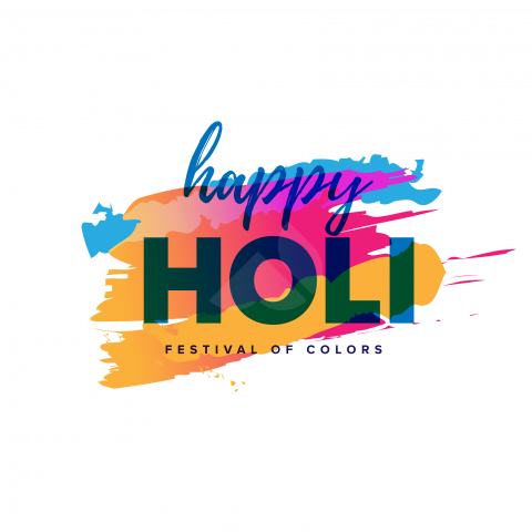 Happy Holi Greeting Background Design - Free