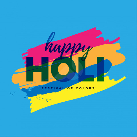 Happy Holi Greeting Background - Free