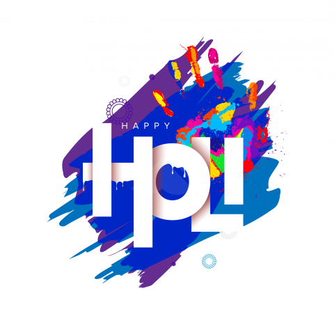 Happy Holi Sticker Background Design