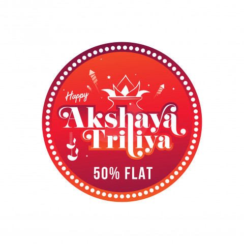 Happy Akshaya Tritiya Sticker Design Template - Free
