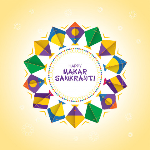 Happy Makar Sankranti Wishes Greeting Background