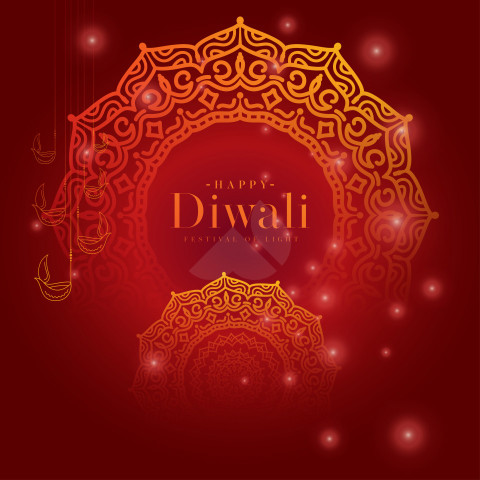 Happy Diwali Greeting Background