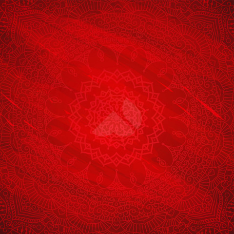 Ethnic Round Ornamental Floral Design Background