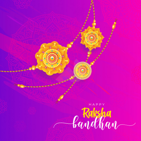 Raksha Bandhan Greeting Background Template