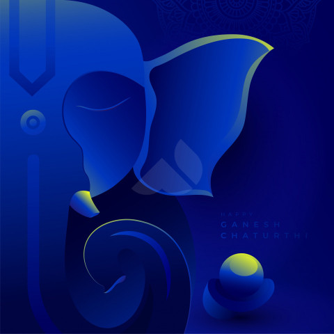 Happy Ganesh Chaturthi Greeting Background
