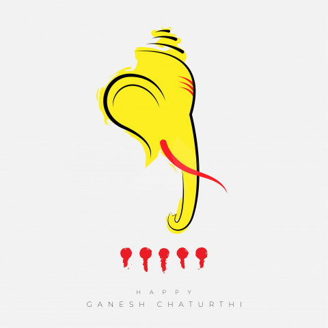Happy  Ganesh Chaturthi Template Design