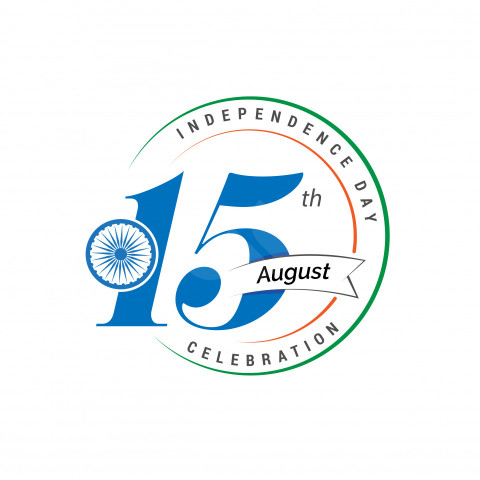 15th August Independence Day Label Design