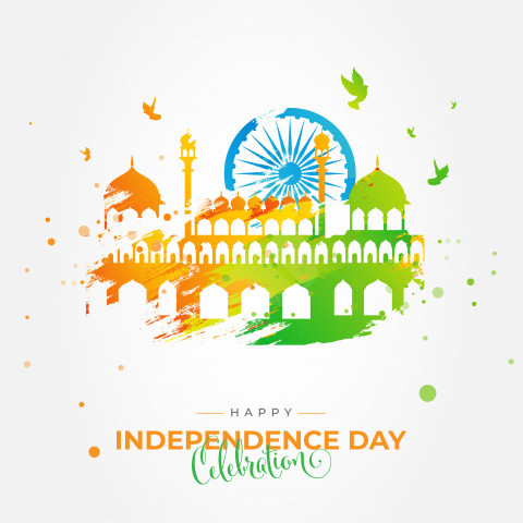 Indian Independence Day Greeting Design