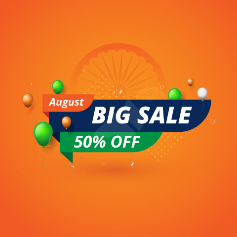 Indian Independence Day Big Sale Banner