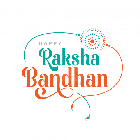 Happy Raksha Bandhan Wishes Sticker Design Template