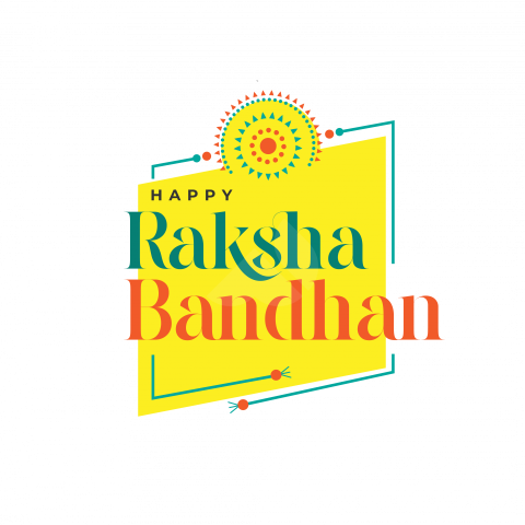 Happy Raksha Bandhan Sticker Design Template