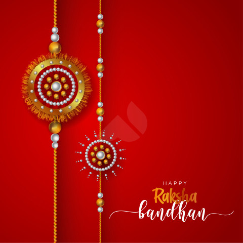 Raksha Bandhan Wishes Greeting Background Template
